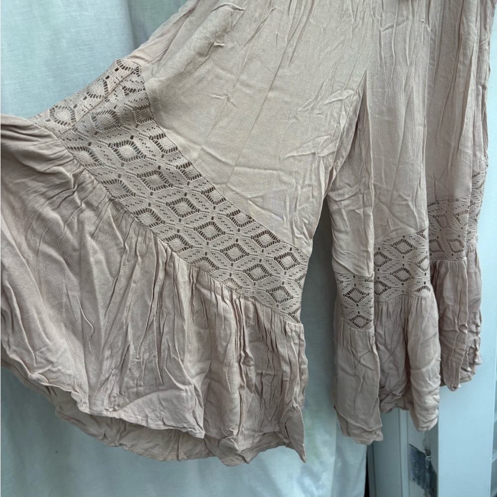 Elegant Beige Lace Jumpsuit - Picture 2 of 8